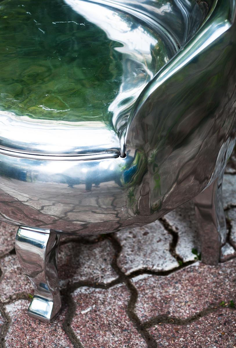 Aluminium armchair | Sellerina Aluminium by Baxter