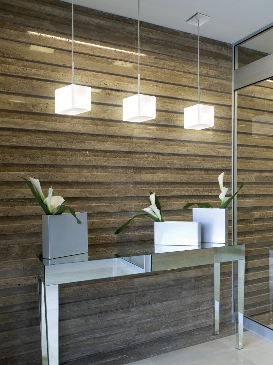 LED blown glass pendant lamp | Cubi S by Leucos