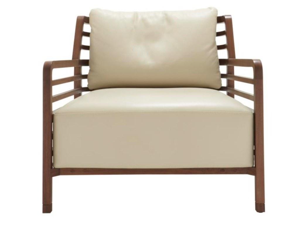 Leather armchair with armrests | Flax by Ligne Roset