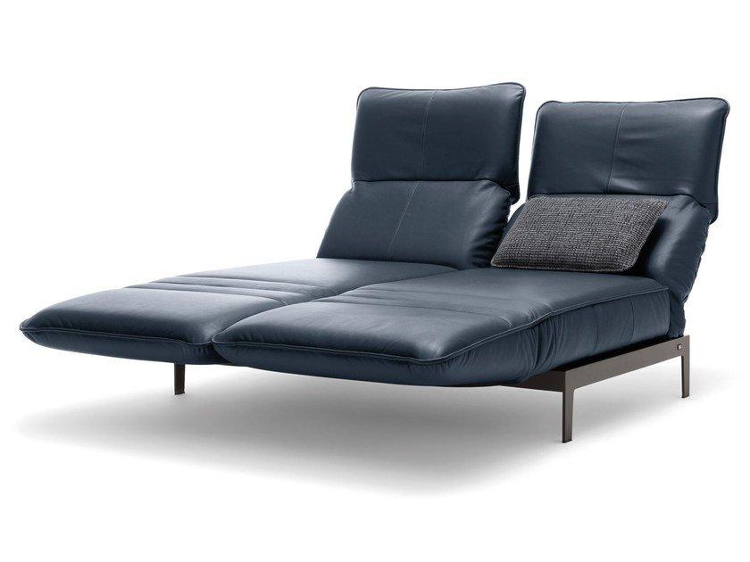 Leather Chaise longue | 386 Mera by Rolf Benz