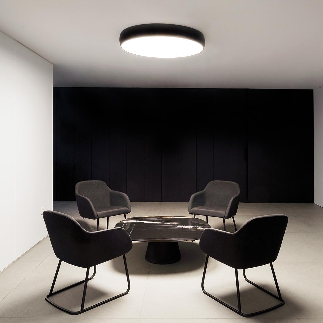 LED ceiling lamp with dimmer | Drum 90 by Arkoslight