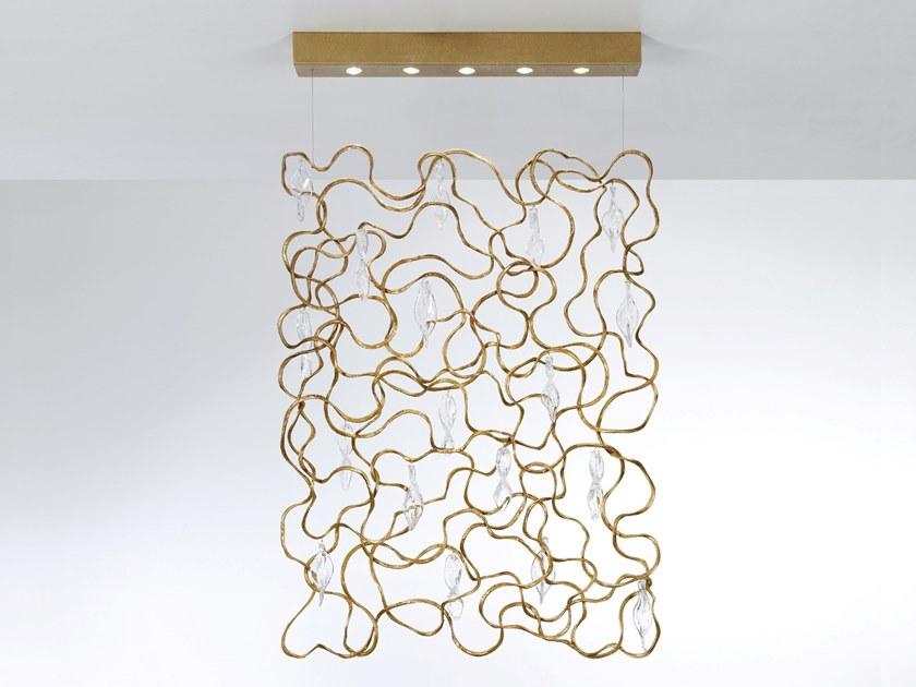 Handmade bronze pendant lamp | Niagara Ct3386/5 by Serip