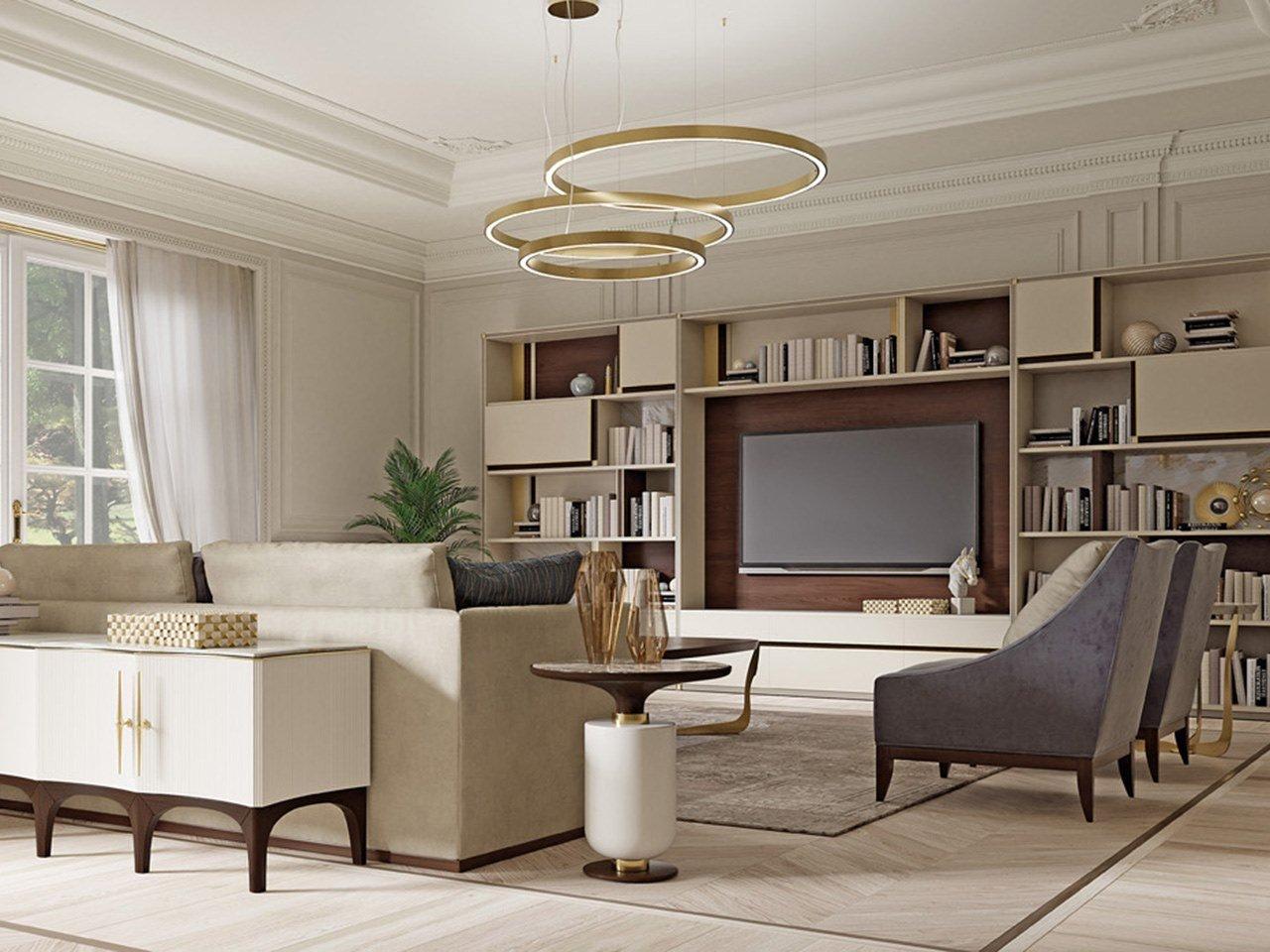 Round wooden coffee table | Pr.301 by Stella del Mobile