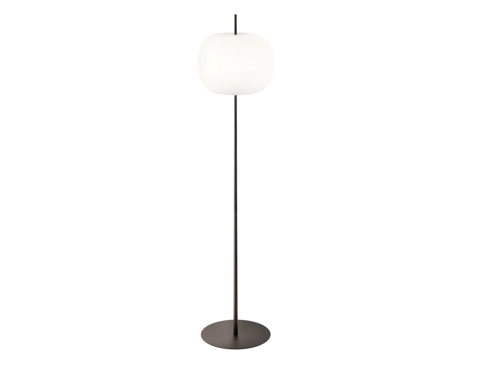 Opal glass floor lamp | Kushi Xl by Kundalini