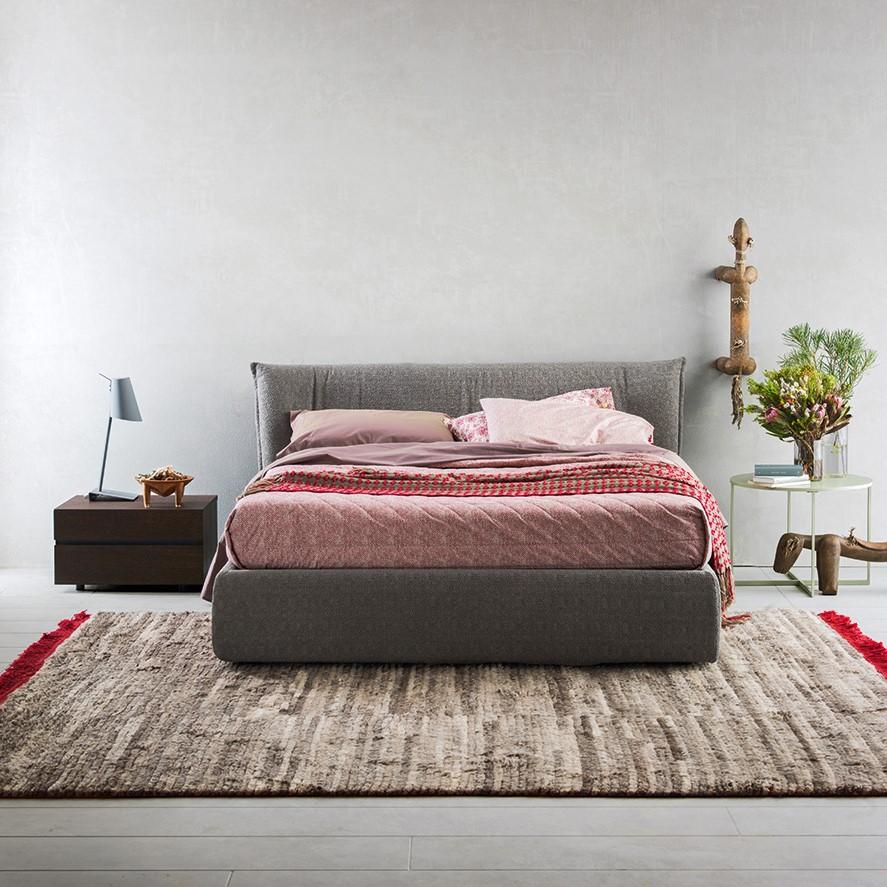 Fabric bed with upholstered headboard | Morrison by ALF Dafre
