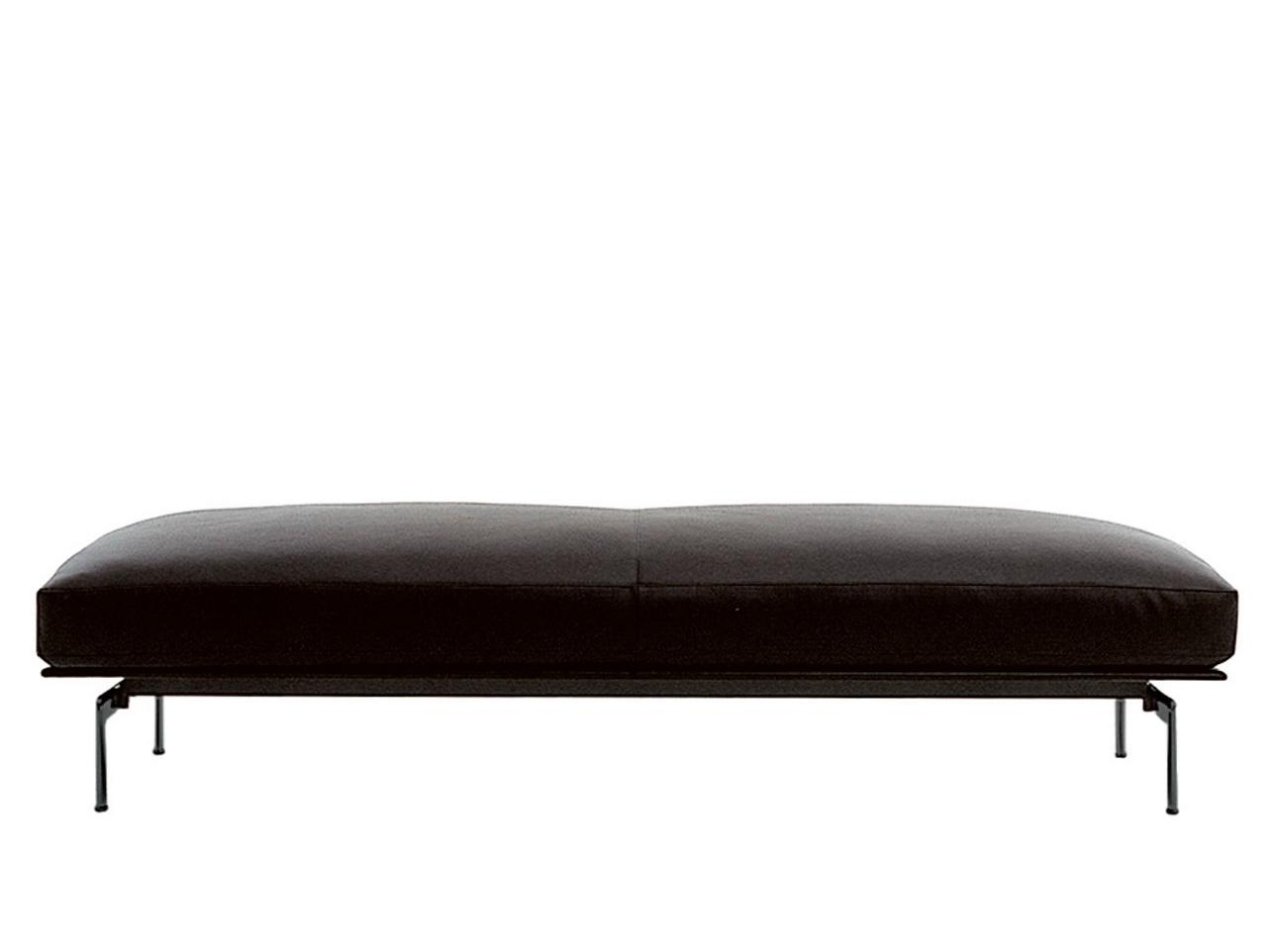 Rectangular leather pouf | Diesis by B&B Italia