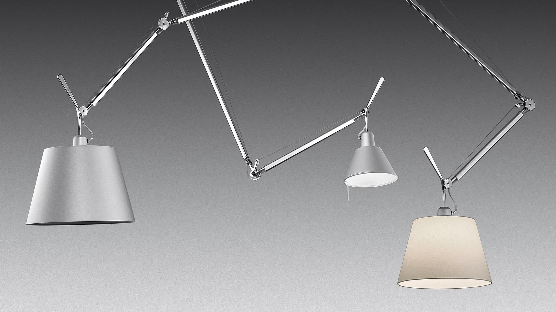 Swivel aluminium pendant lamp | Tolomeo Decentrata Suspension by Artemide