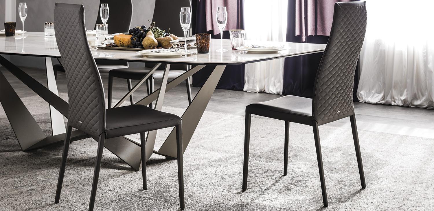 Eco-leather chair | Norma Couture by Cattelan Italia