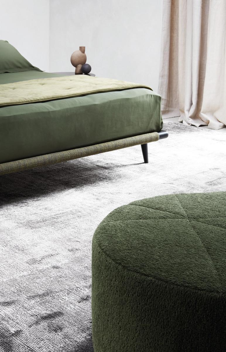 Round fabric pouf | Moon by Flou