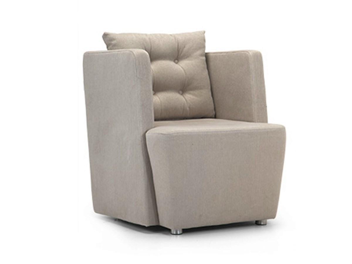 Upholstered fabric armchair with armrests | Artibella by Domingo salotti