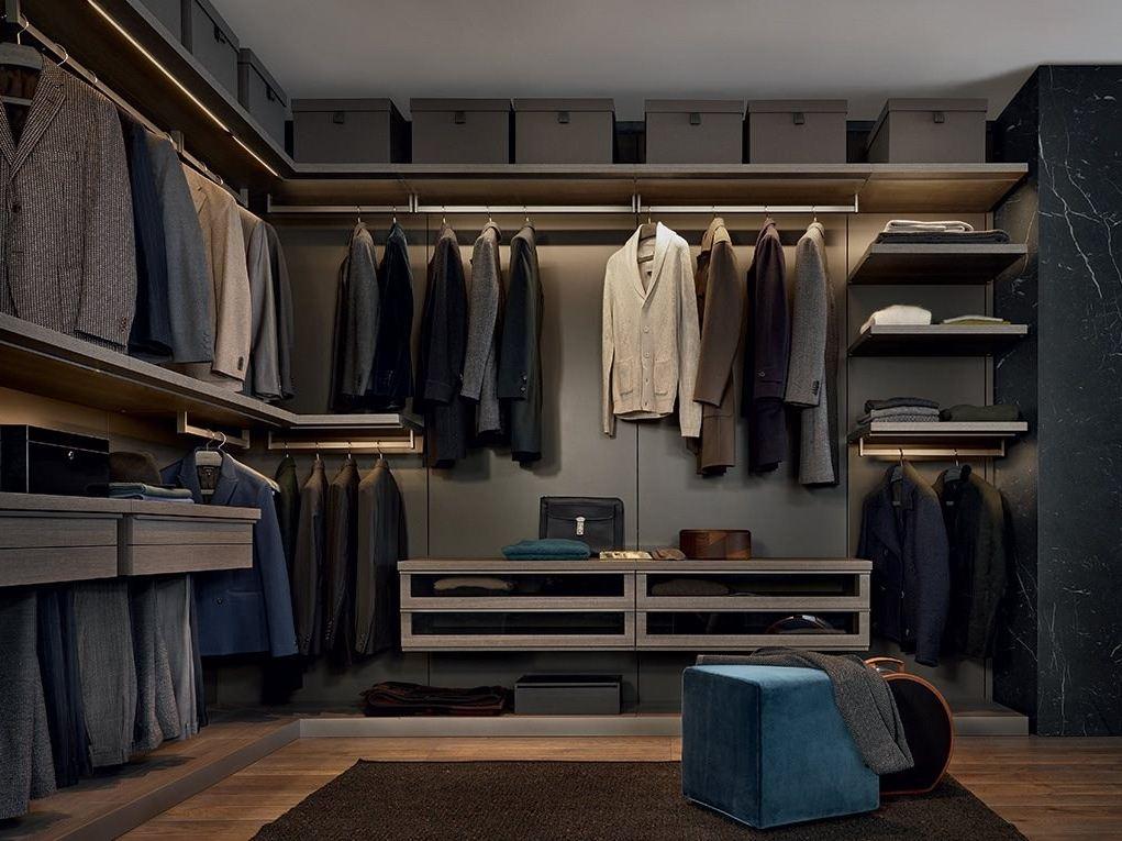 Sectional walk-in wardrobe | Ubik by Poliform