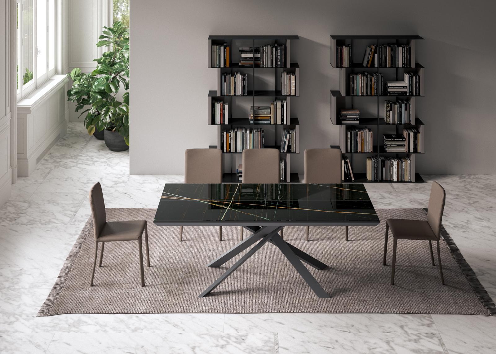 Leather chair | Lunette Plus by Ozzio Italia