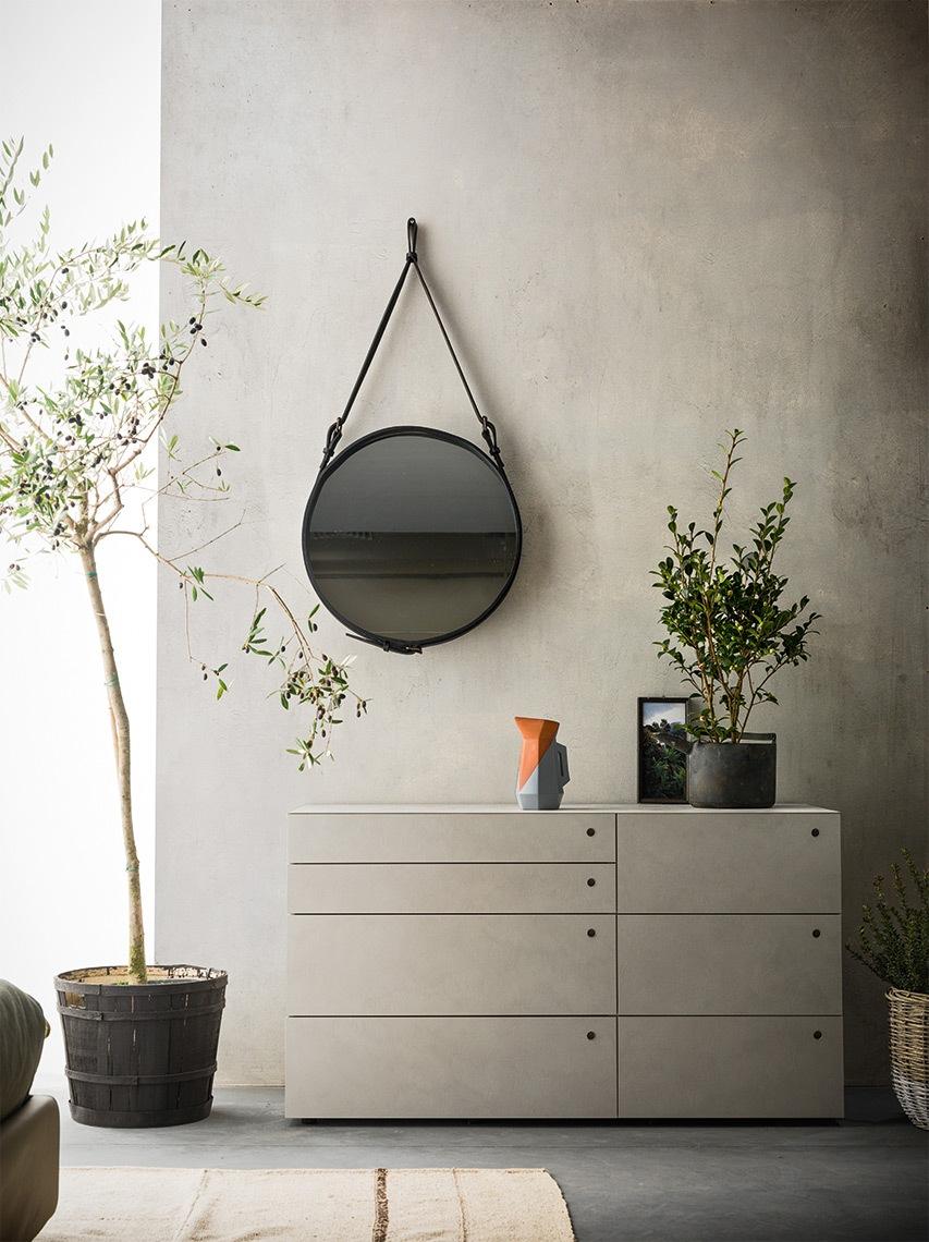 Rectangular lacquered chest of drawers with integrated handles | Hobby by ALF Dafre