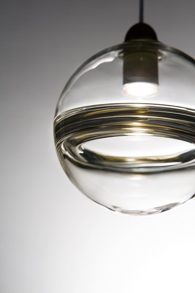 Direct light glass pendant lamp | Oro by Vistosi