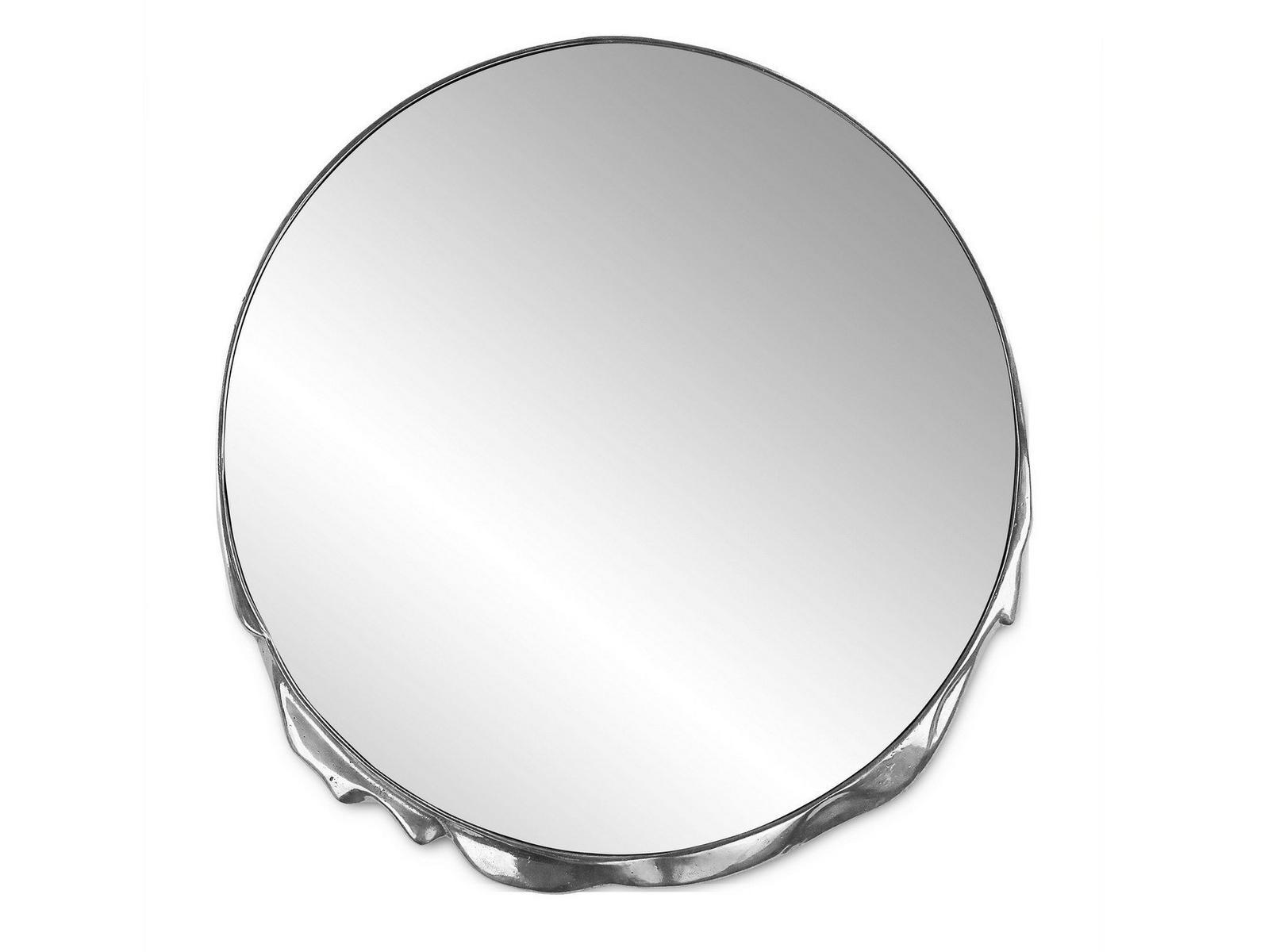 Round wall-mounted aluminium mirror | Magma by Boca Do Lobo