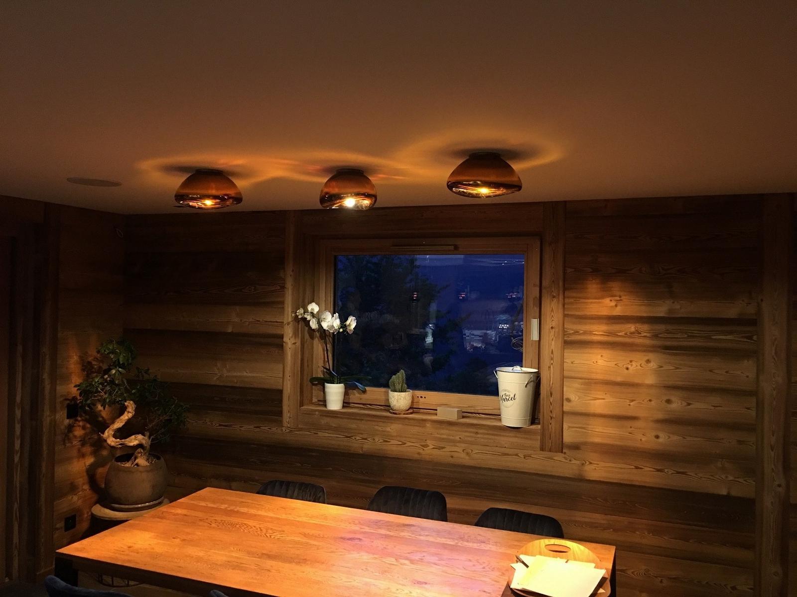 Handmade blown glass ceiling lamp | Ausum by Dark