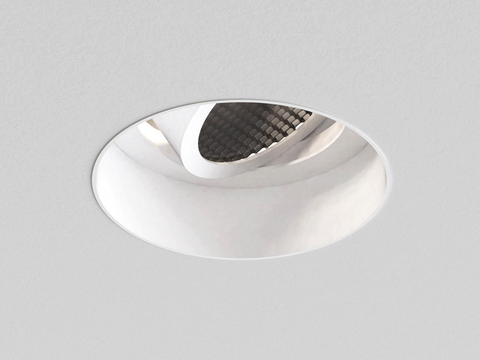 Contemporary style LED recessed adjustable metal spotlight | Trimless Round Adjustable by Astro lighting