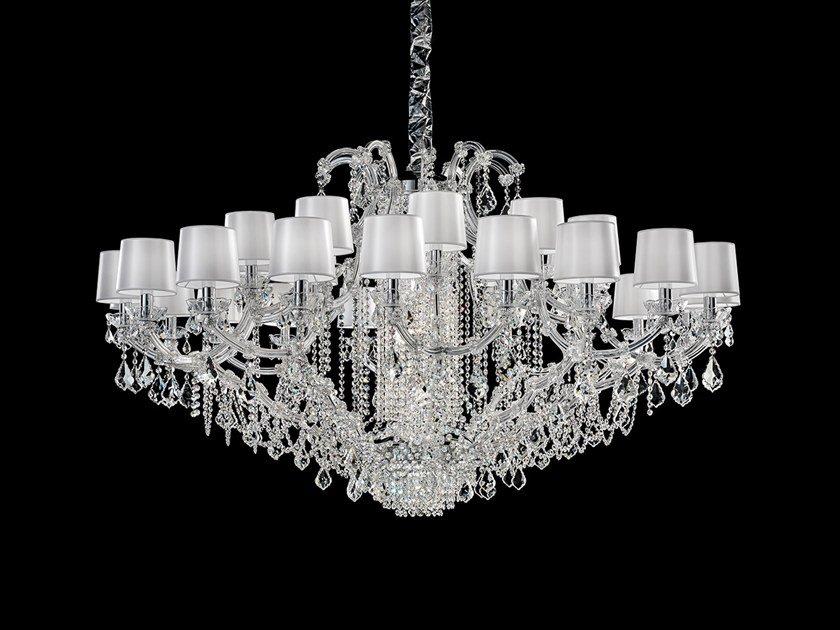 Metal chandelier with Swarovski® Crystals | Maria Teresa Ve 913 by Masiero