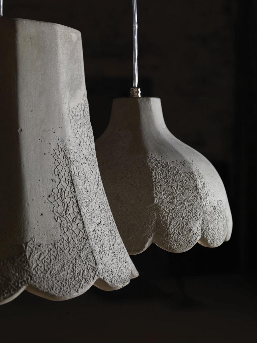 Cement outdoor pendant lamp | Pisolo by Karman