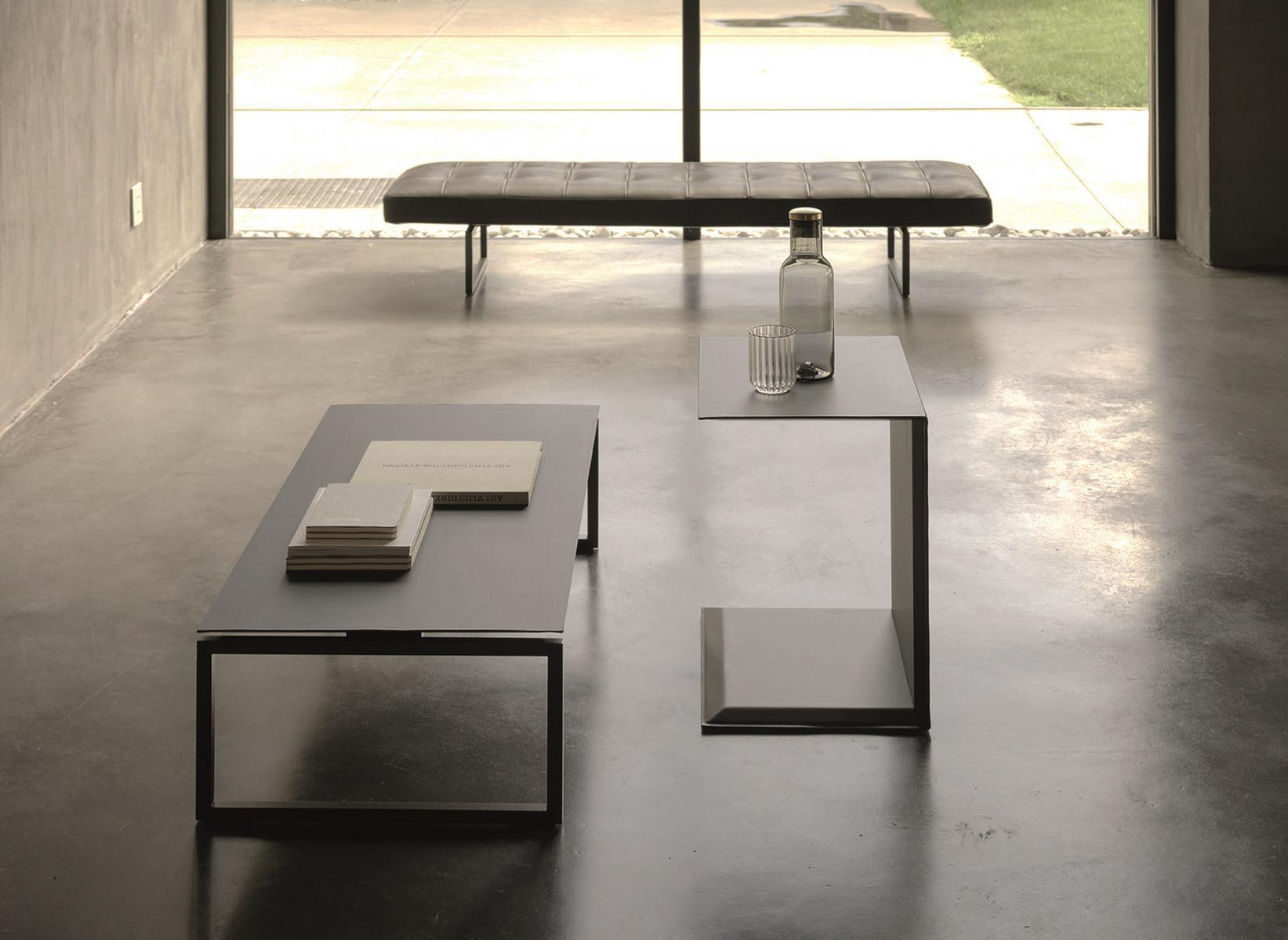 Rectangular aluminium side table | Ludwig by Desiree
