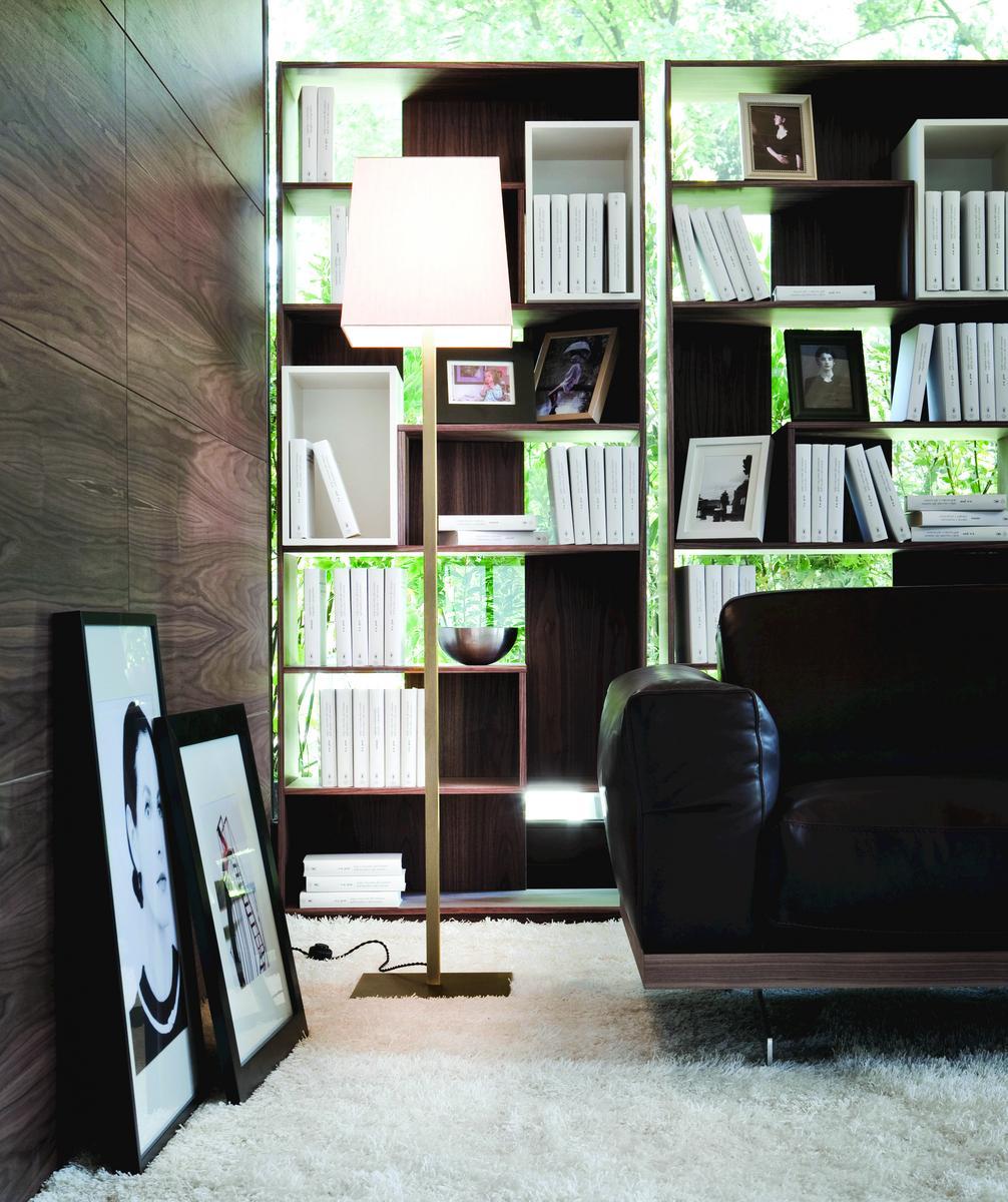 Metal floor lamp | Quadra by Contardi