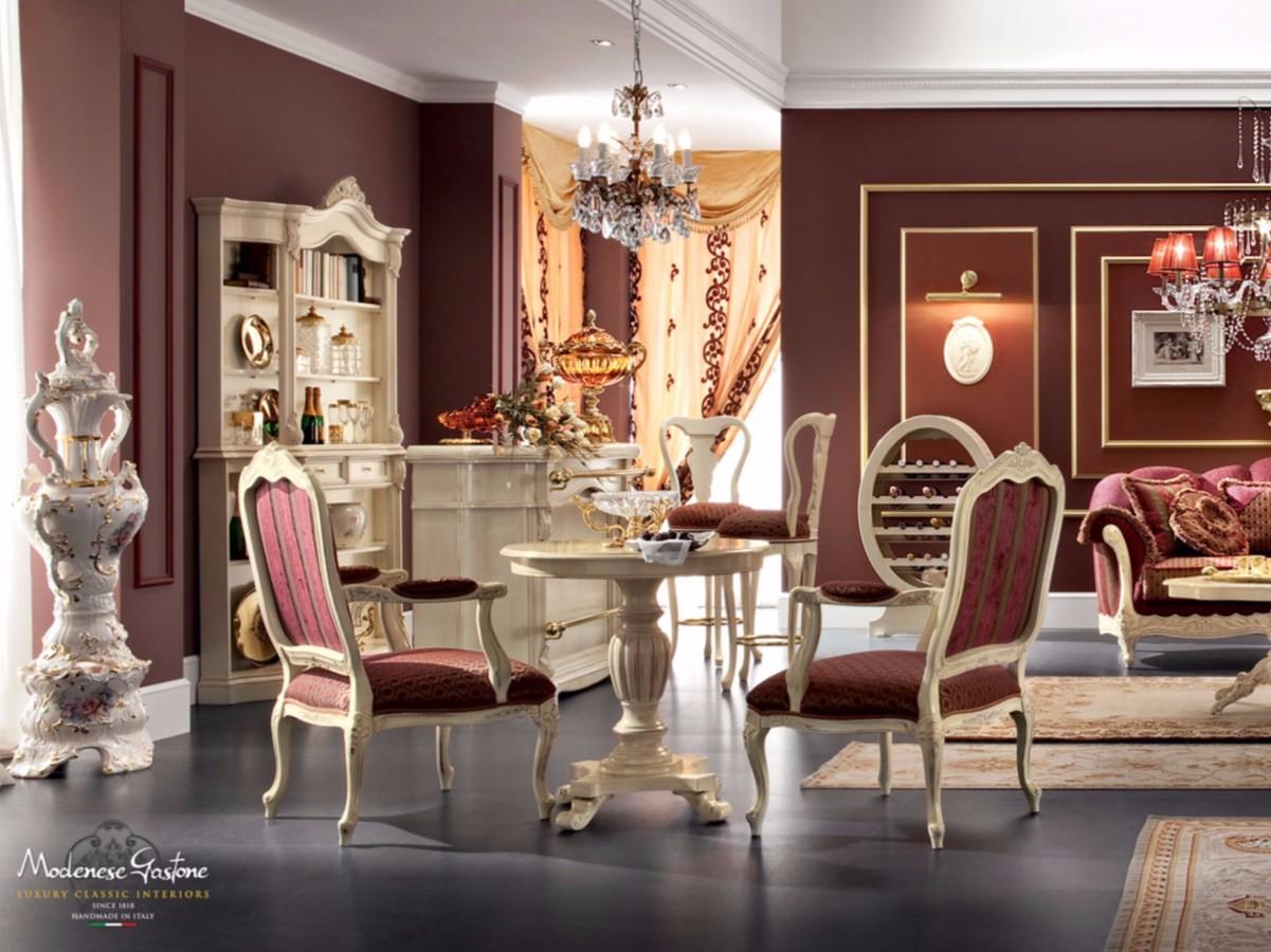 Upholstered fabric easy chair with armrests | 13433 by Modenese Gastone