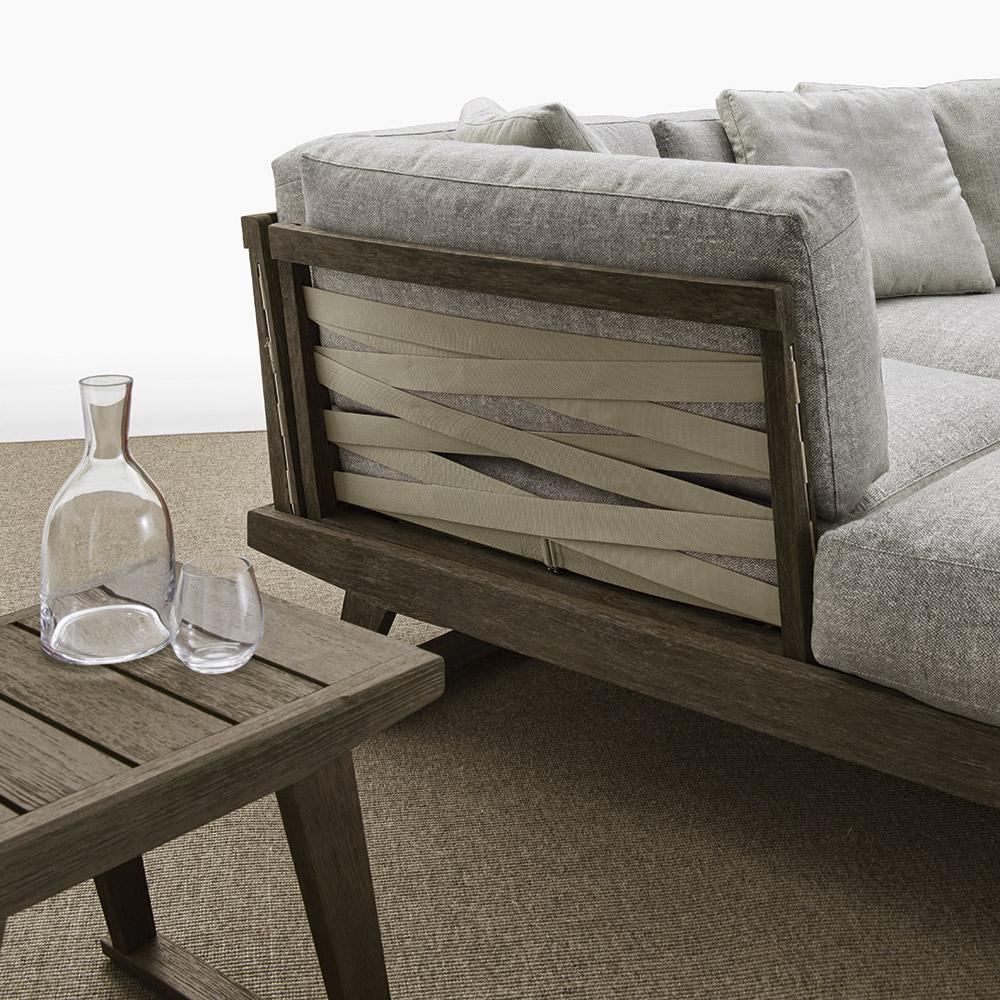 Sofa with chaise longue | Gio by B&B Italia