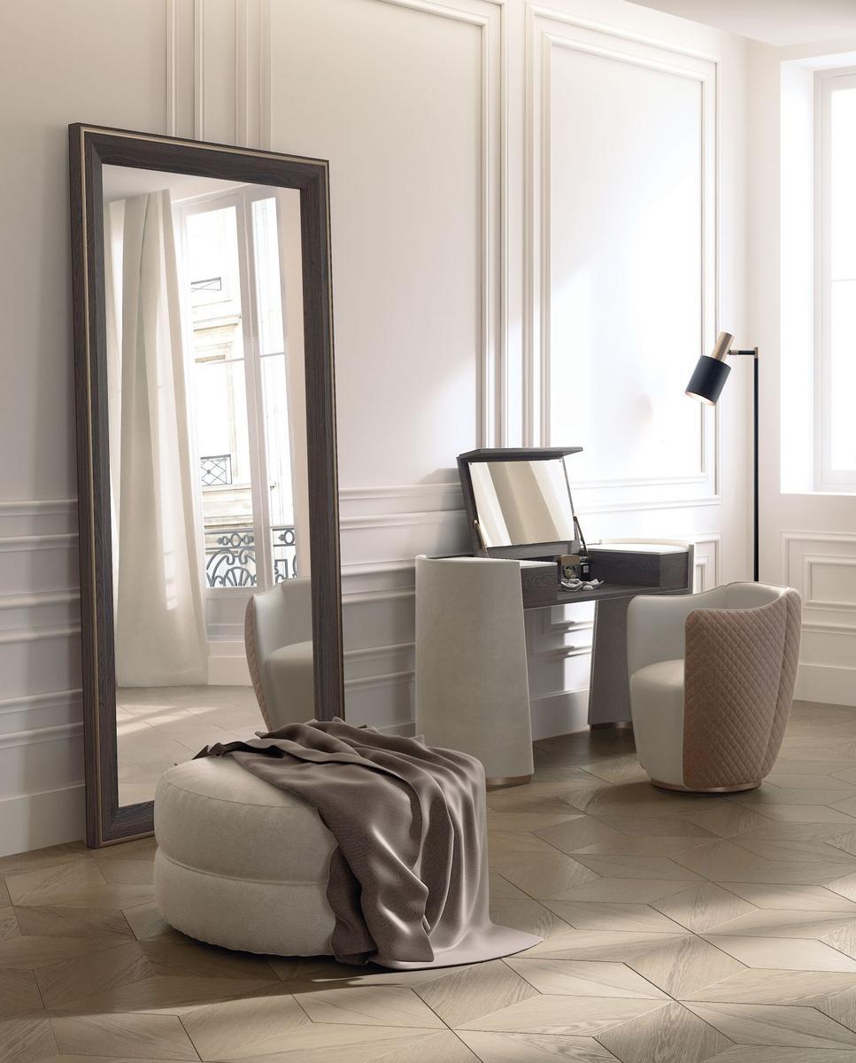 Rectangular framed wooden mirror | Ku R by Capital Collection