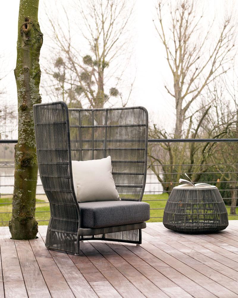 High-back polyethylene garden armchair | Canasta '13 by B&B Italia