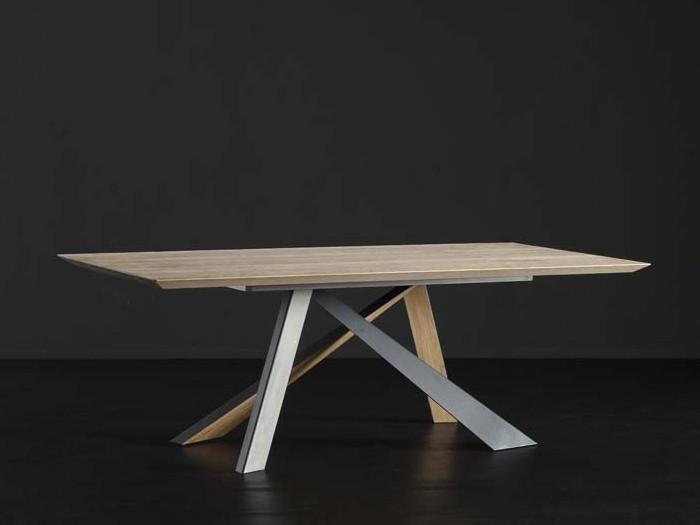 Rectangular wooden dining table | Toledo + Metal/legno by Altacorte