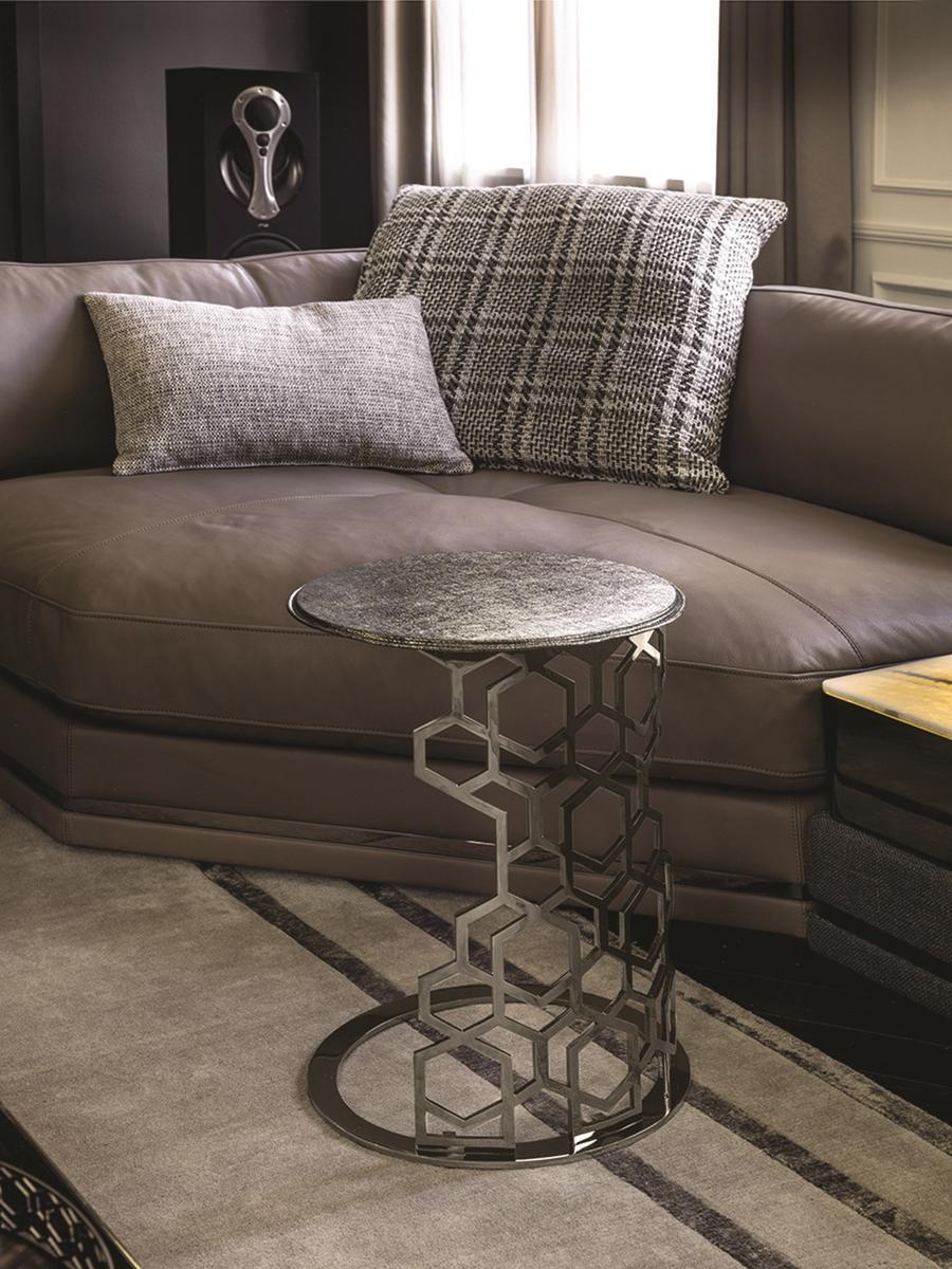 Round metal coffee table | Martin by Longhi