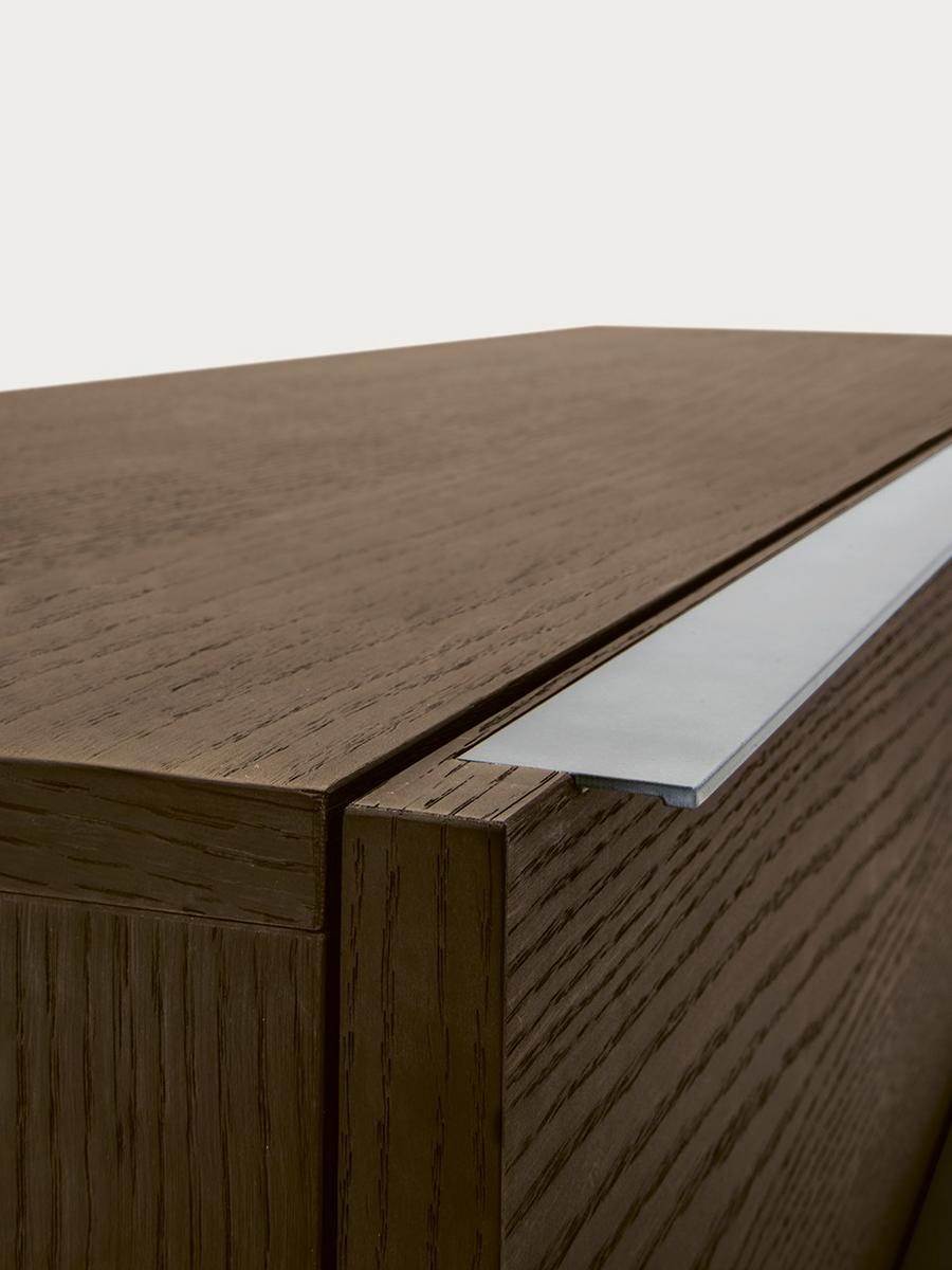 Rectangular wooden bedside table | Spazio by Pianca