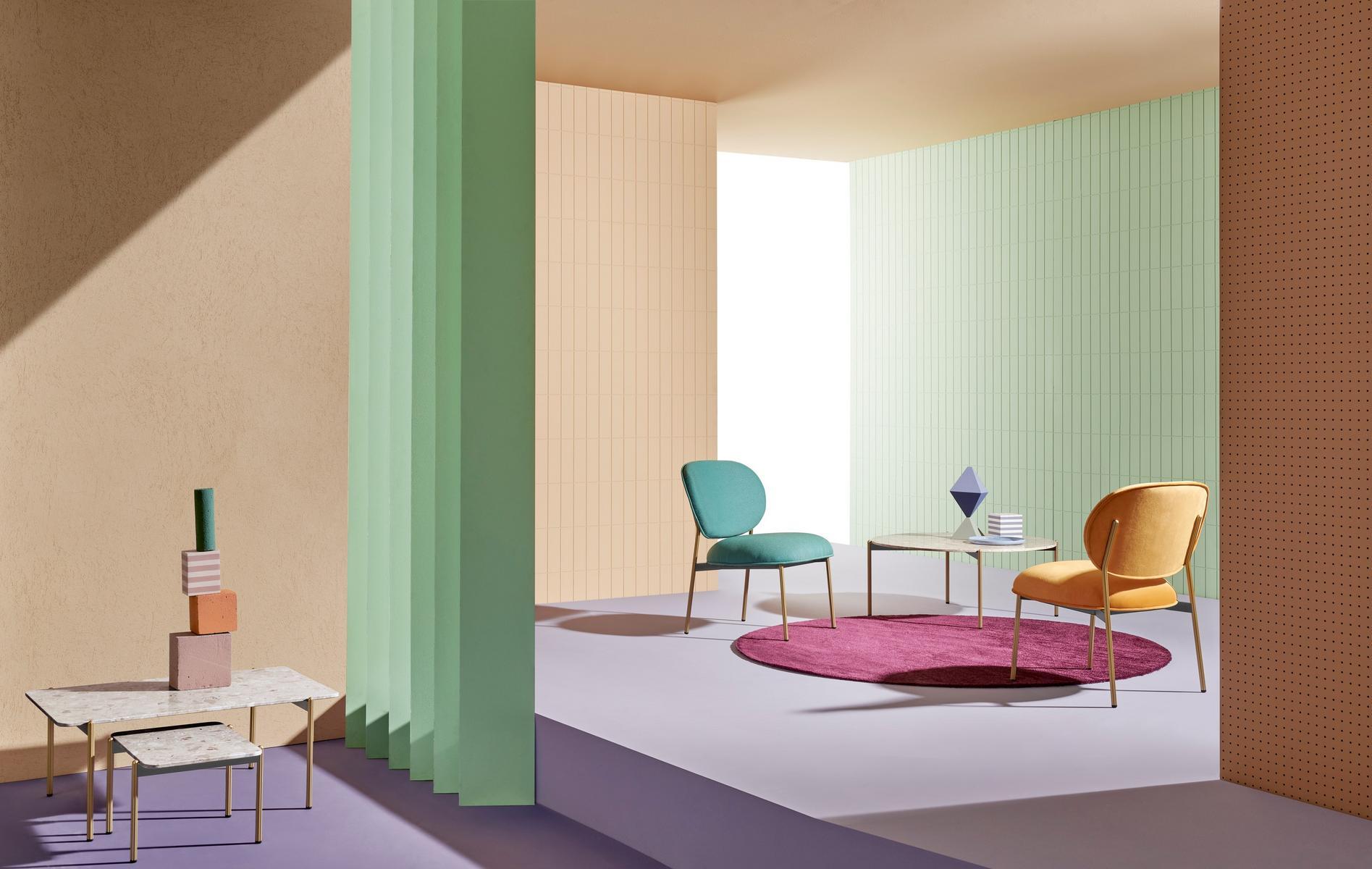 Round coffee table | Blume Ltd 49/89 by Pedrali