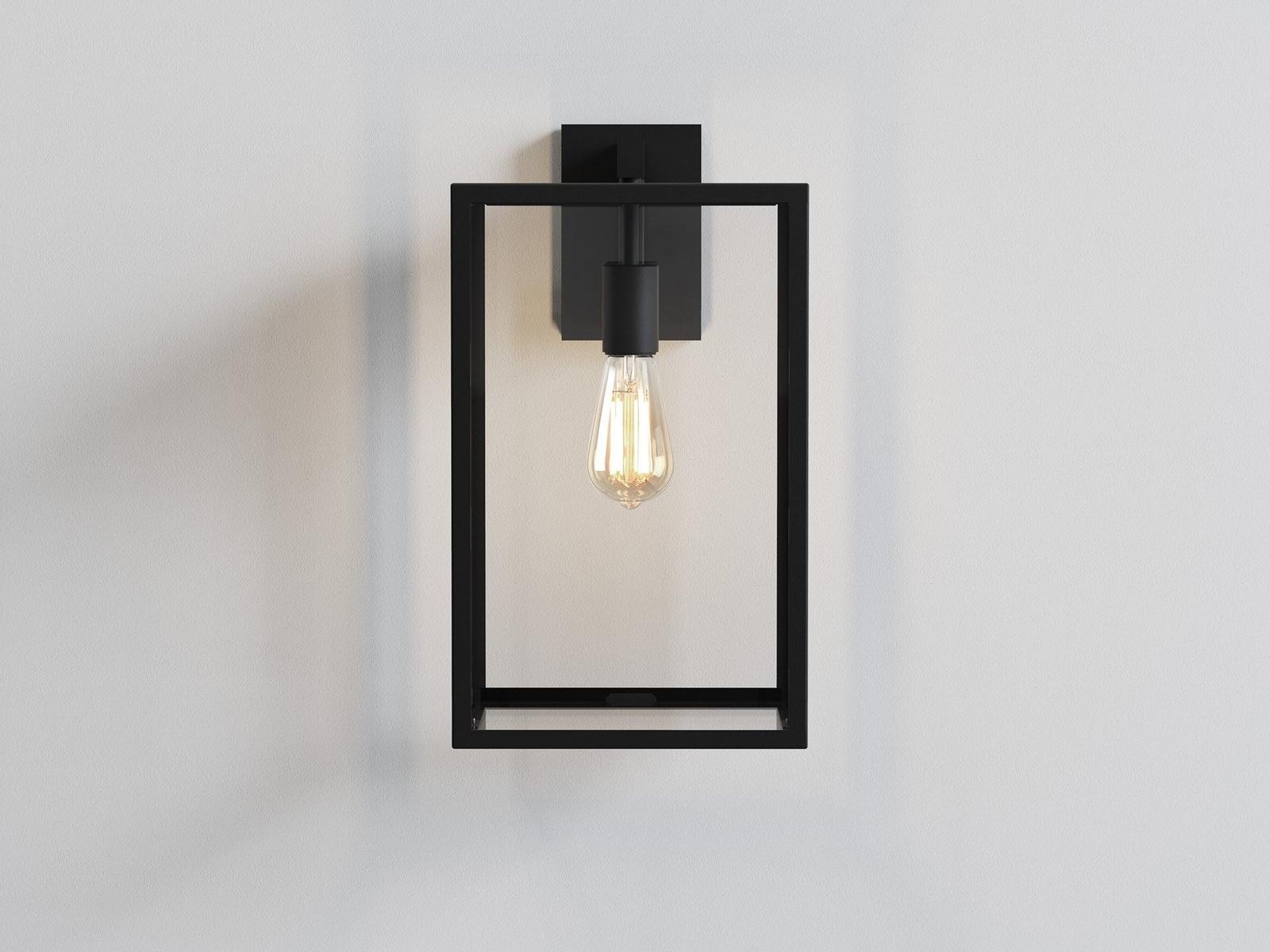 Glass and steel Outdoor wall Lamp with dimmer | Box by Astro lighting