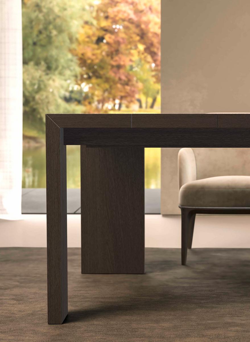 Extending wooden dining table | Konstantine by Olivieri