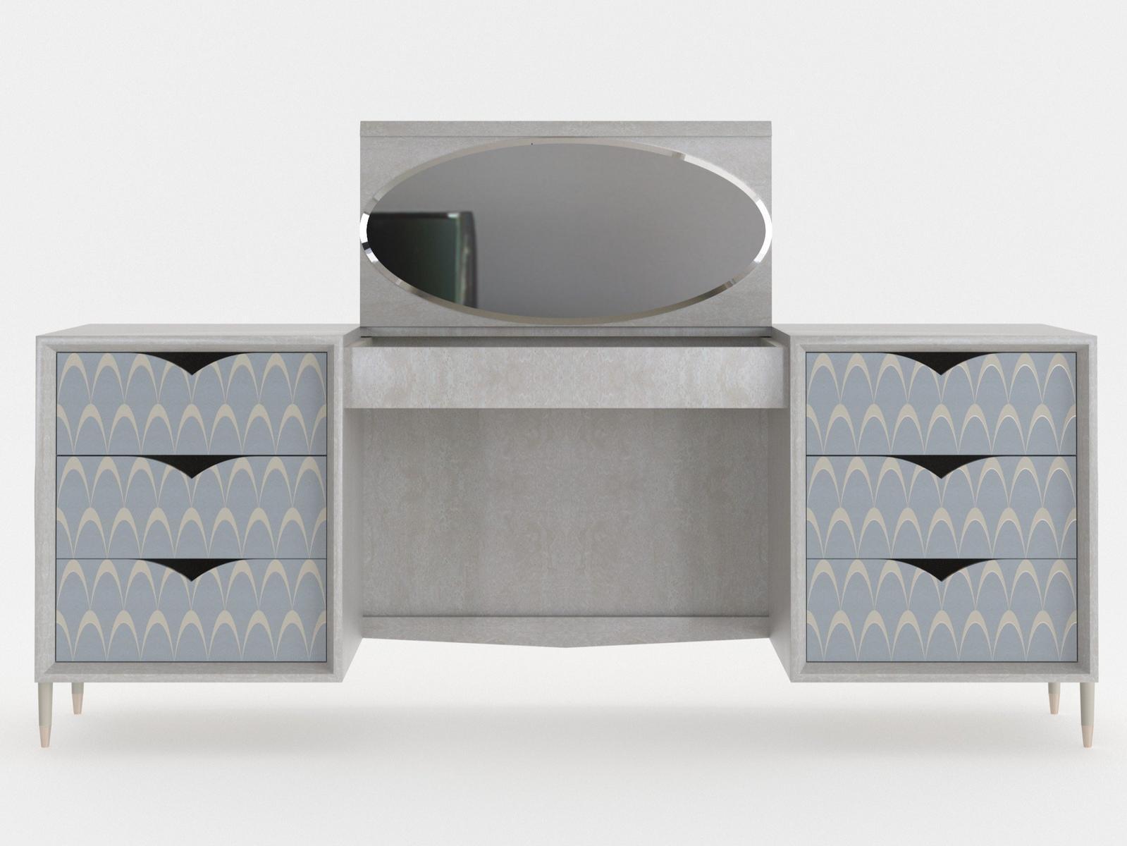 Wood veneer dressing table | Peacock by Mantellassi 1926