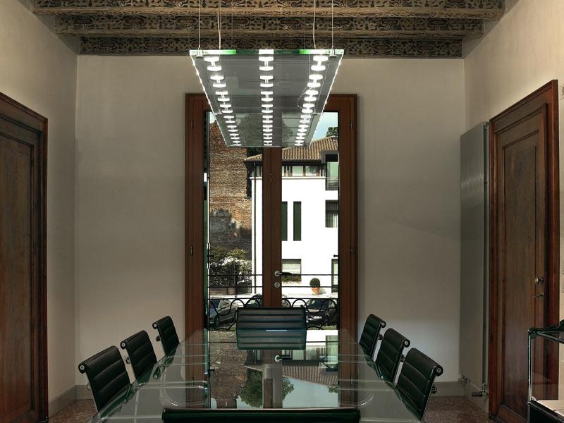 Glass pendant lamp | Sospesa by Fabbian