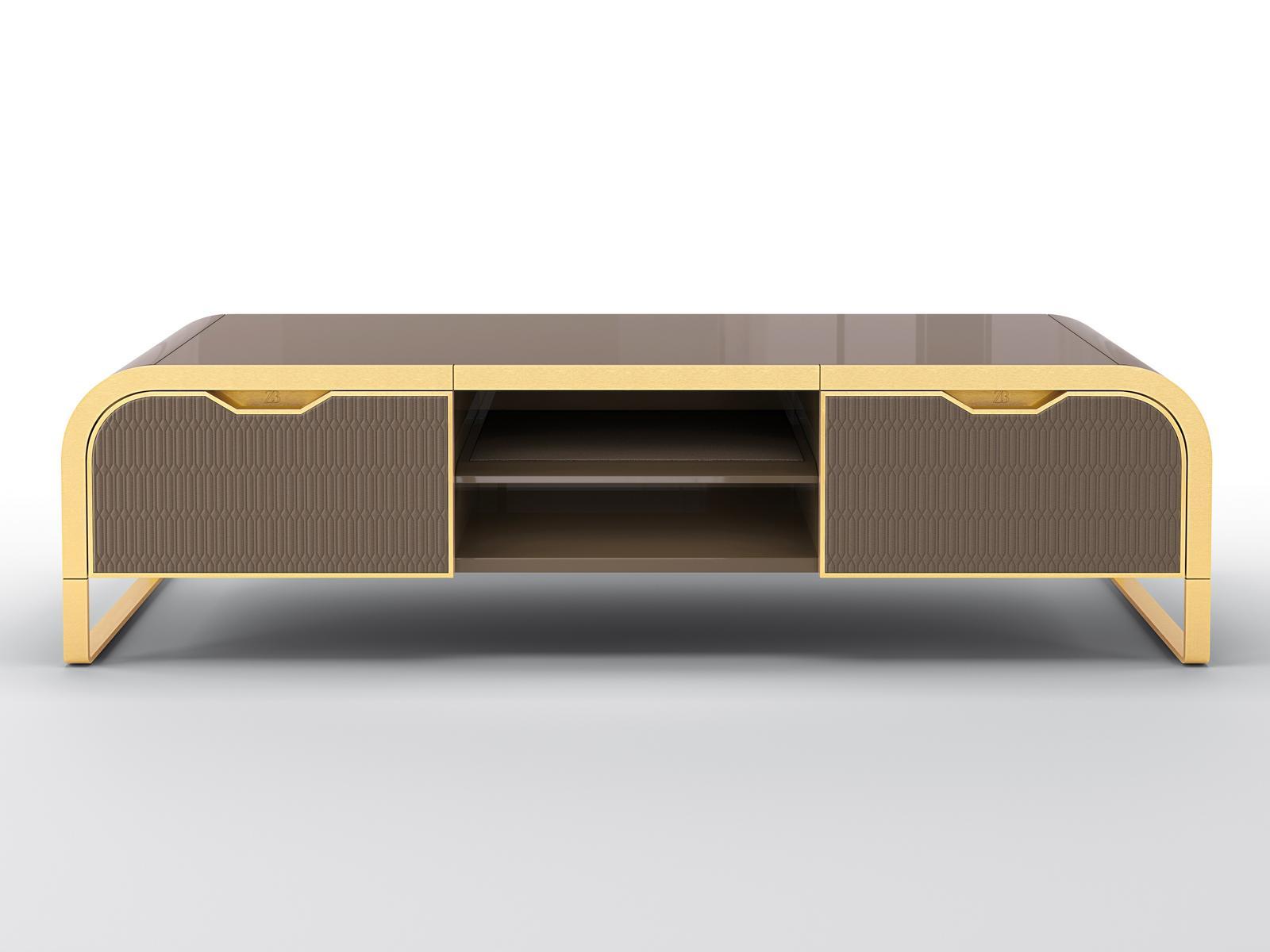 Low TV cabinet with drawers | Fiorile by Bruno Zampa