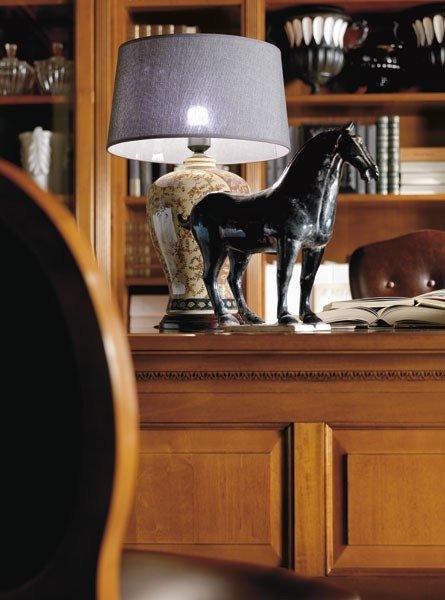 Wall-mounted custom cherry wood bookcase | Torino by Martini interiors