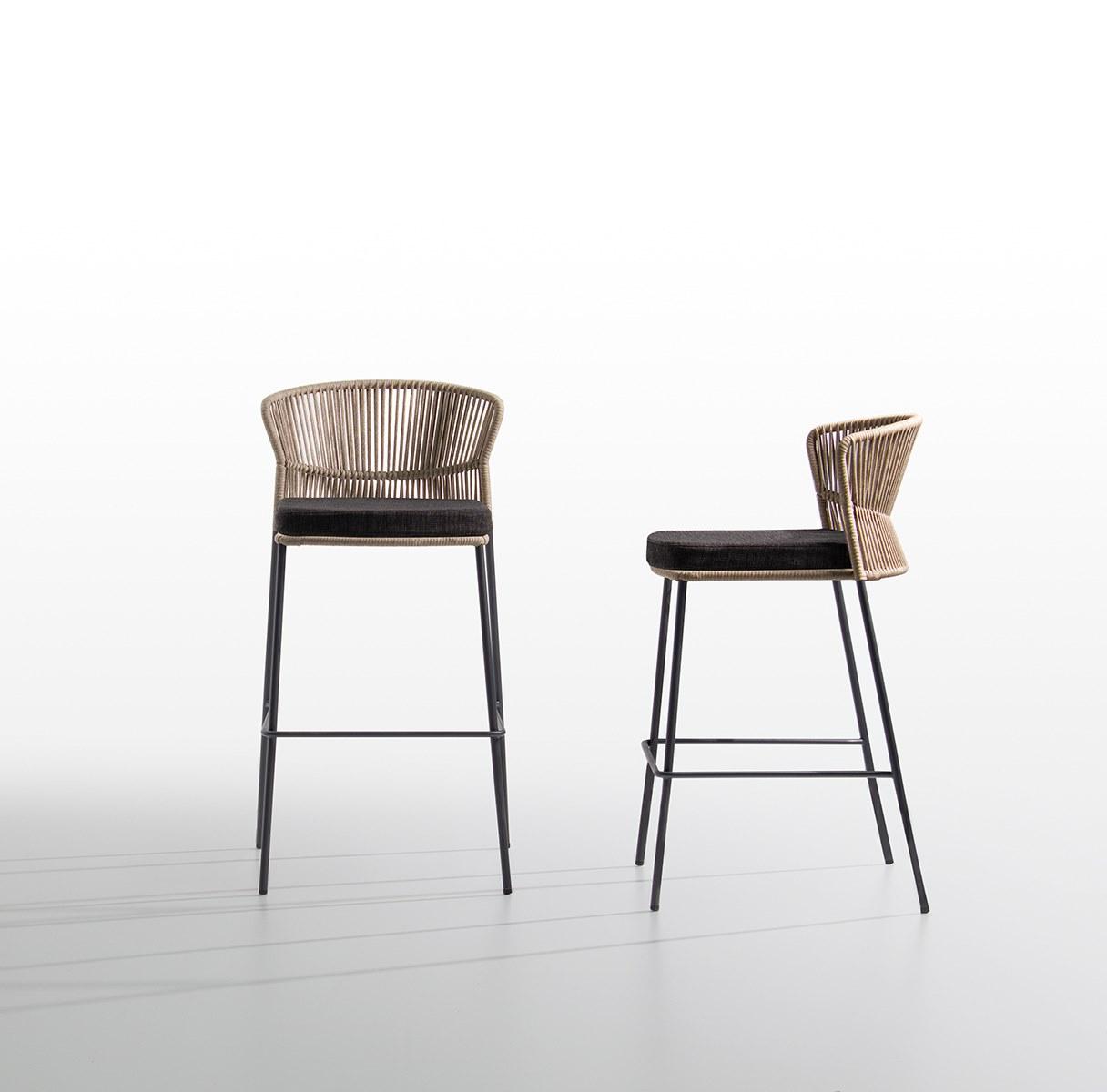 Rope garden stool | Ola by Potocco