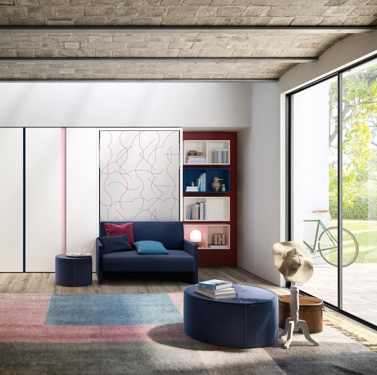 Convertible 2 seater sofa | Altea Book 120 Sofa by CLEI