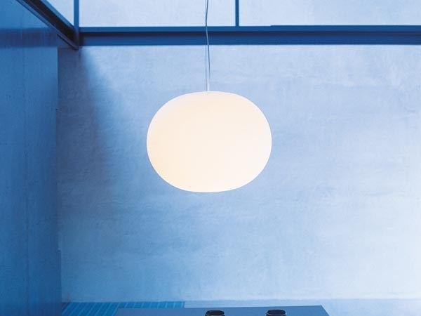Opal glass pendant lamp | Glo-ball S by Flos