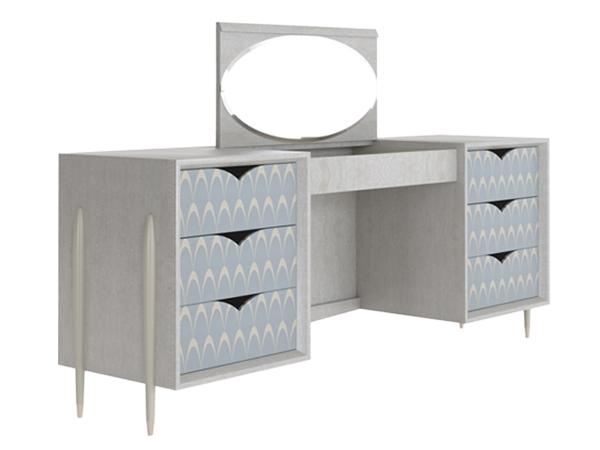 Wood veneer dressing table | Peacock by Mantellassi 1926