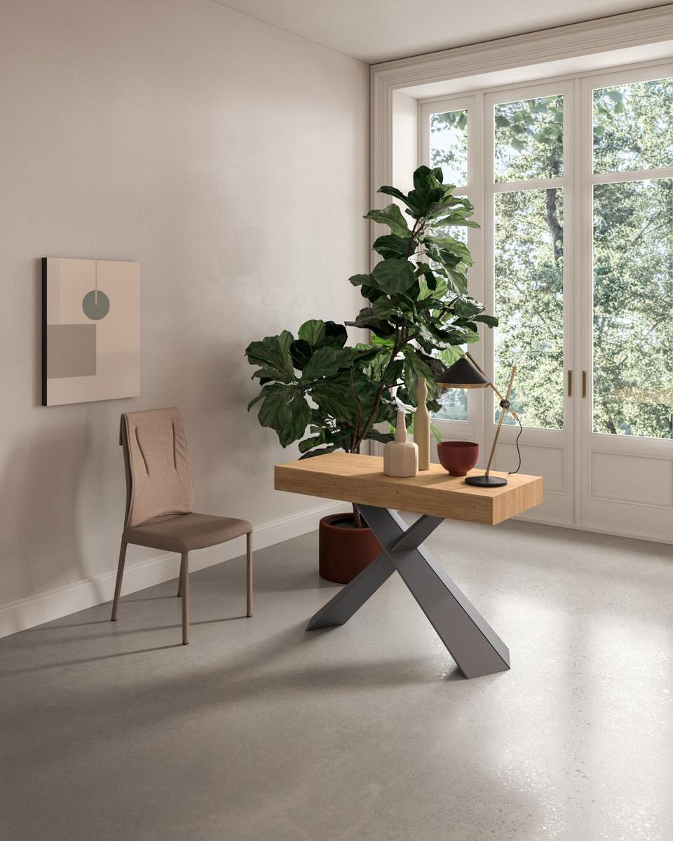 Extending rectangular wooden console table | 4you by Ozzio Italia
