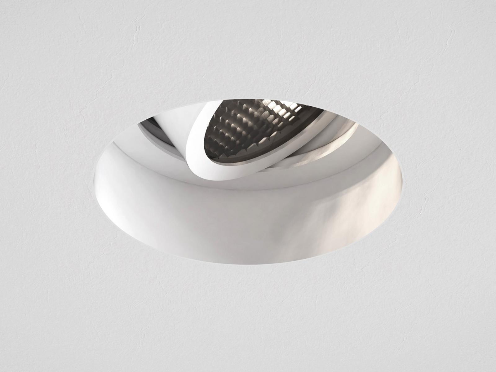 Contemporary style LED recessed adjustable metal spotlight | Trimless Round Adjustable Fire-rated by Astro lighting
