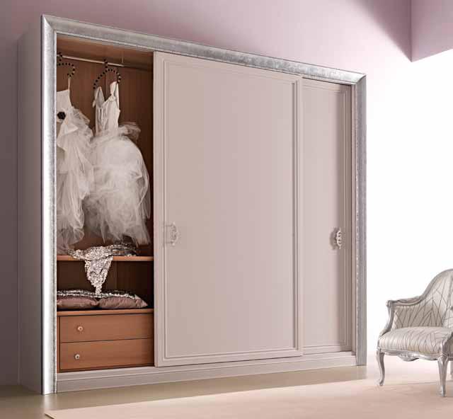 Wooden wardrobe with sliding doors | Giusy by Corte Zari