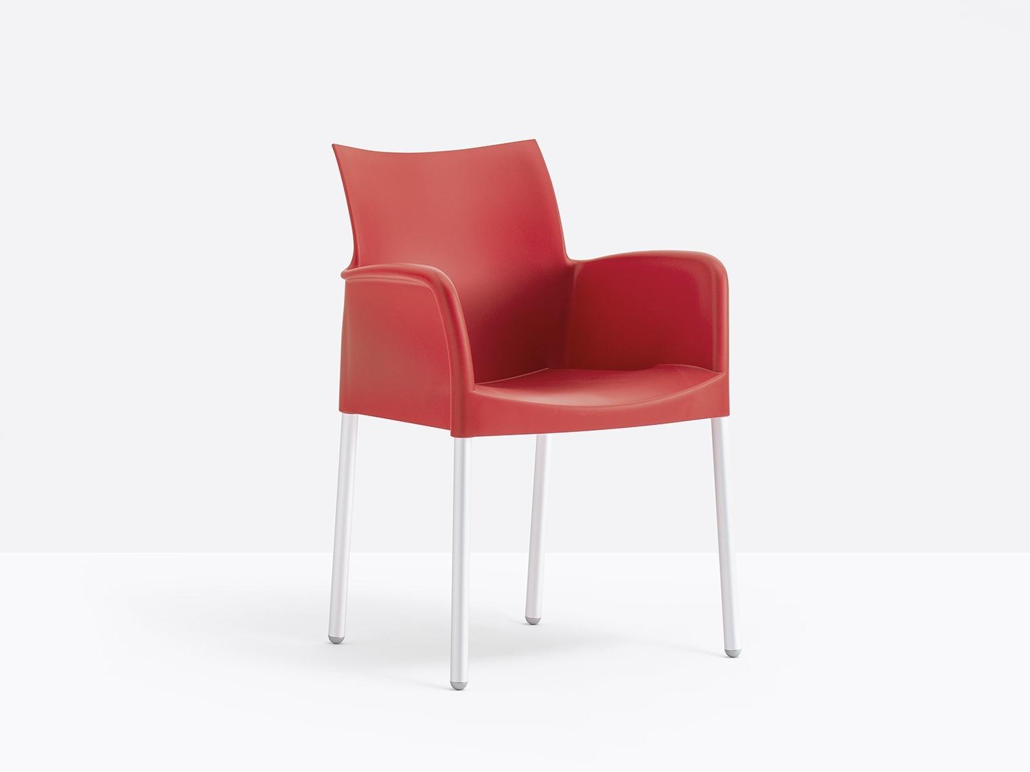 Polypropylene chair with armrests | Ice 850 by Pedrali