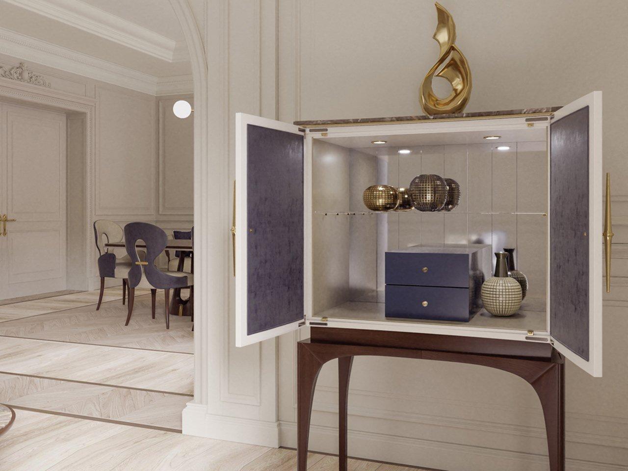 Wooden bar cabinet | Pr.502 by Stella del Mobile