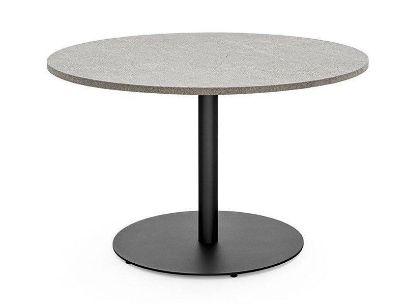 Round melamine-faced chipboard table | Cocktail by Connubia