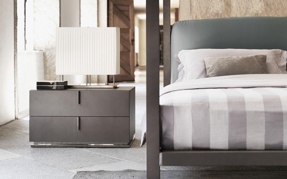 Bedside table with drawers | Ari by Flou